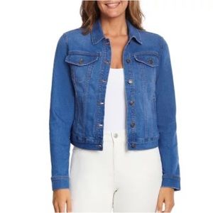 Social standard by sanctuary Jean jacket denim button up sweater coat medium